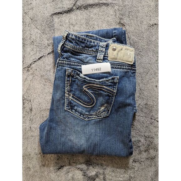 Silver Aiko Bootcut Women's Jeans Size W31/L31 Medium Wash - Picture 14 of 14